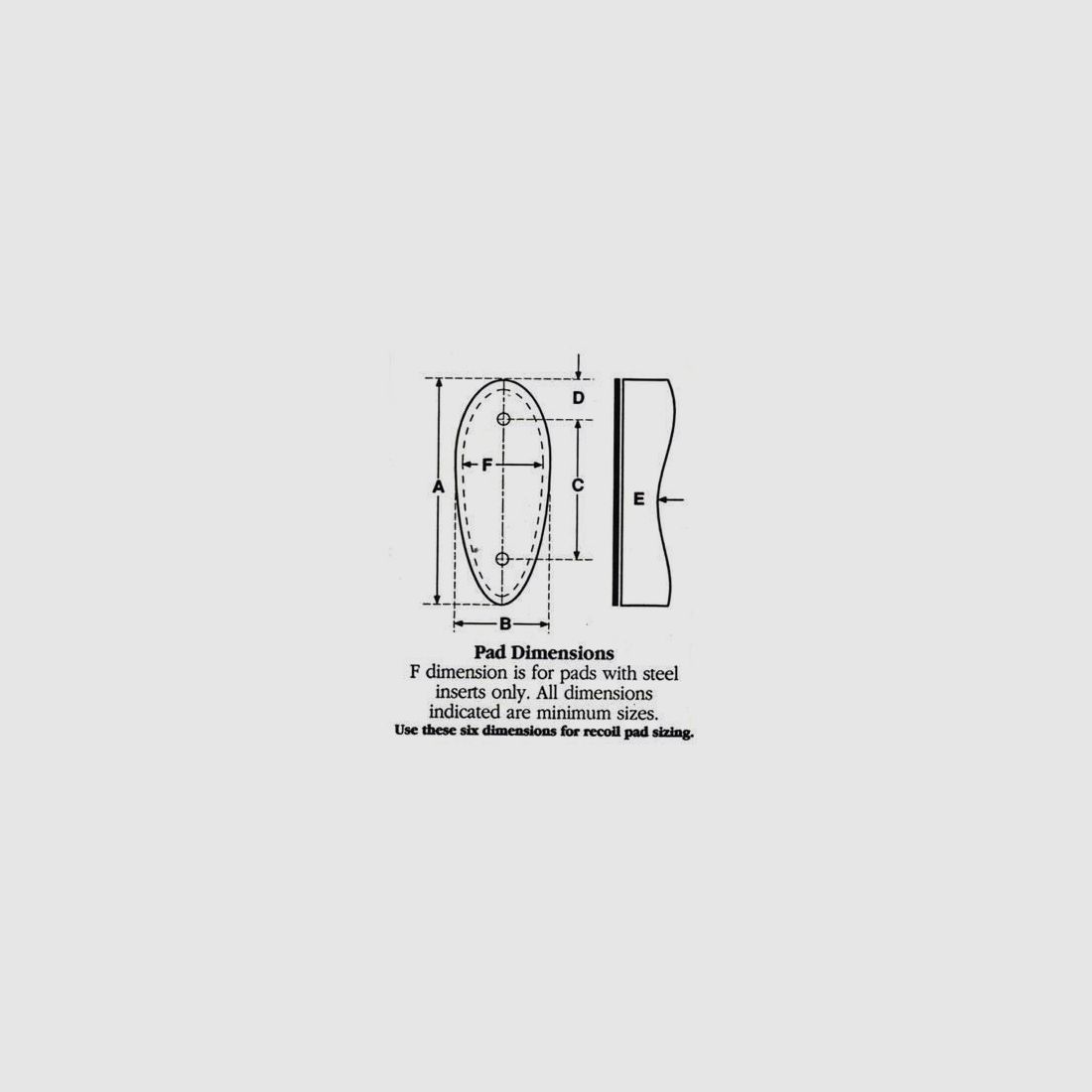 D752B Decel. Calciolo ammortizzante Large 1" Skeet Brown, immagine 2 di 3