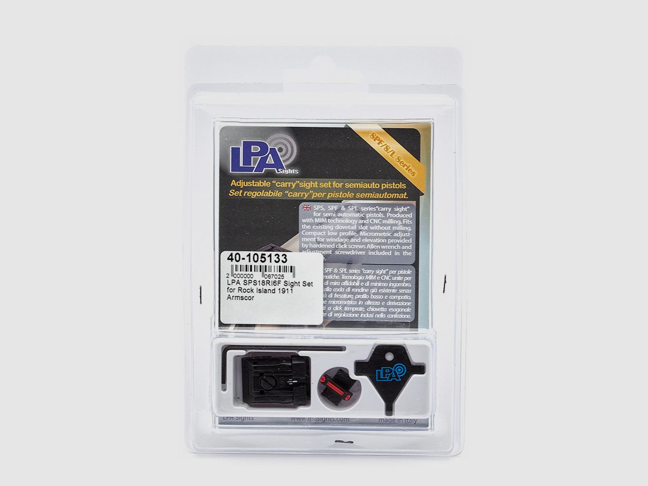 LPA SPS18RI6F Richtkijker voor Rock Island 1911 Armscor, afbeelding 2 van 3