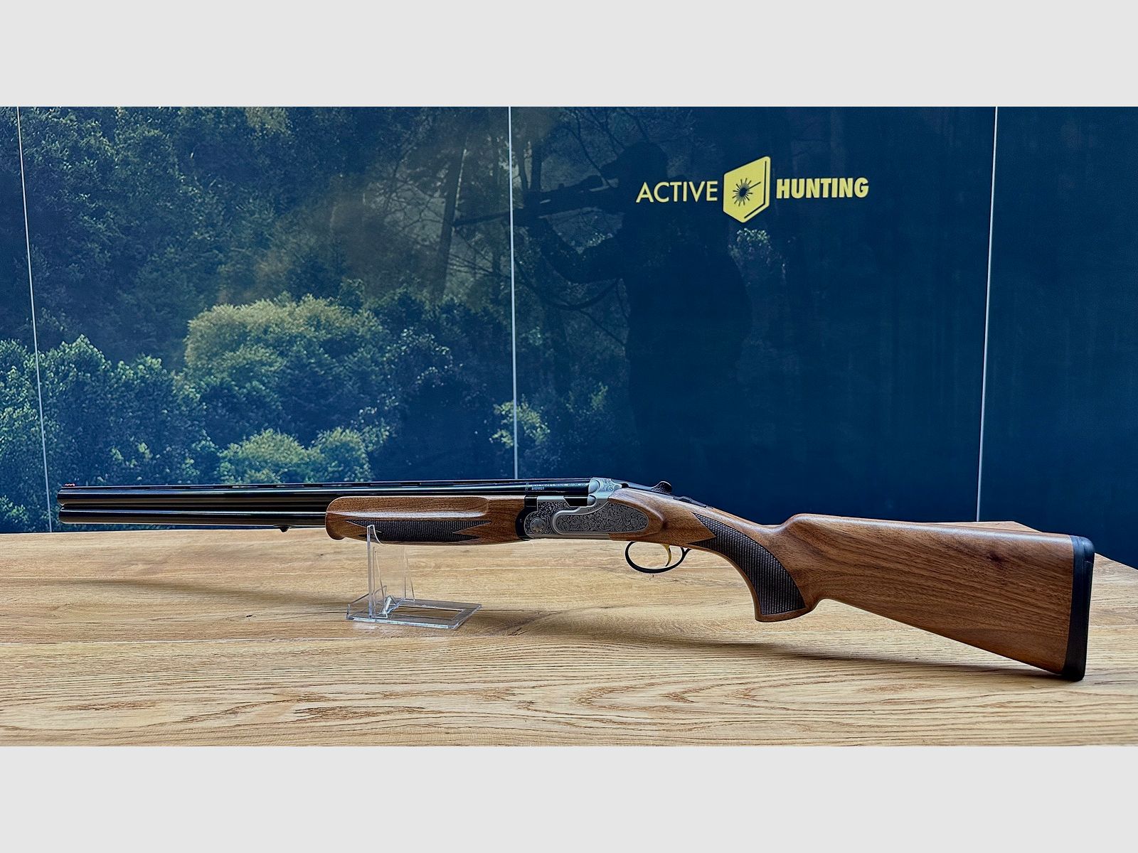 Brenner Black BF20 Premium Argent / 12/76 / LL 71cm / Poignée en noyer / Gravure arabesque