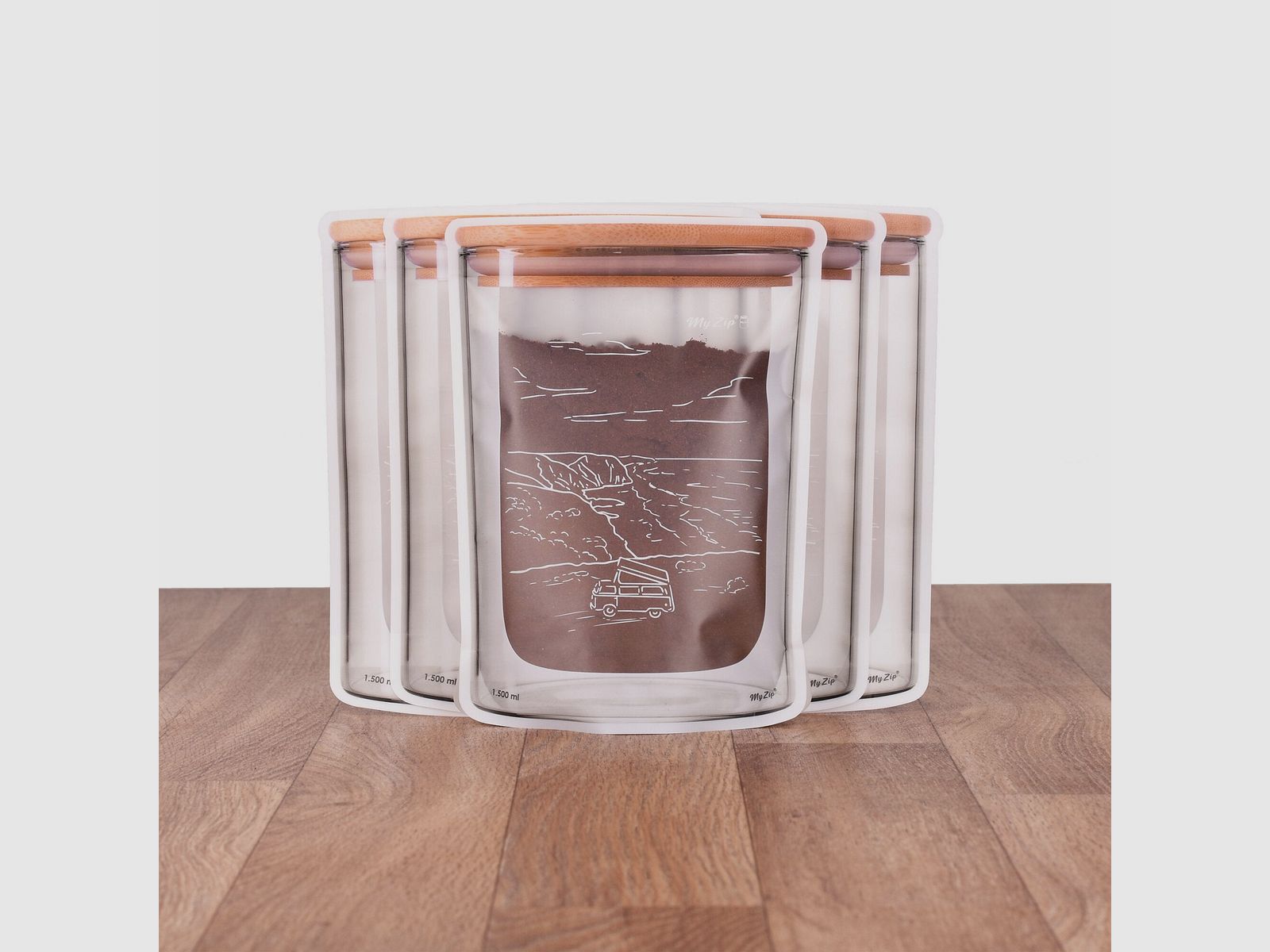 Borsa di stoccaggio Camping, set da 5 pezzi, taglia S – 350 ml, immagine 3 di 8