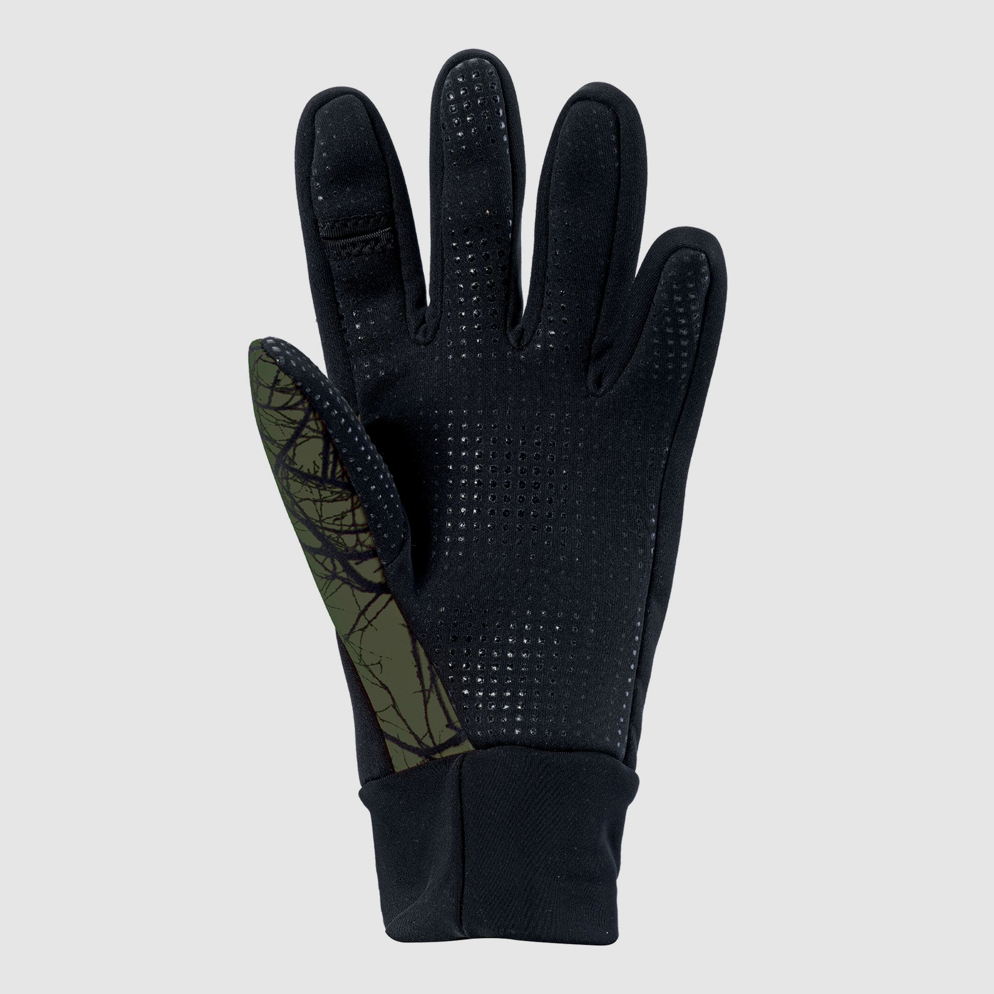 Riserva Guanti da tiro invernale taglio indice dx e sx (Verde – Rami) R2366, immagine 2 di 2