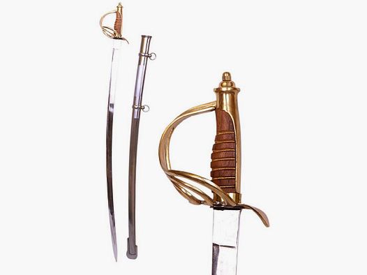 Sciabola della guerra civile con fodero in metallo