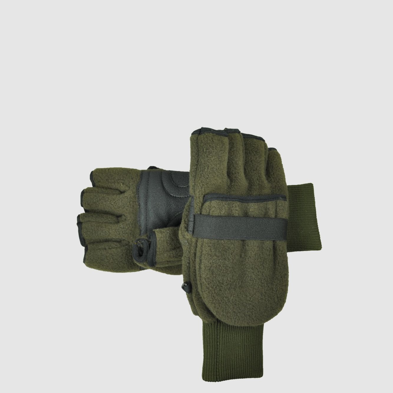 Handschuhe Fleece/ohne Finger Gr. XXL oliv