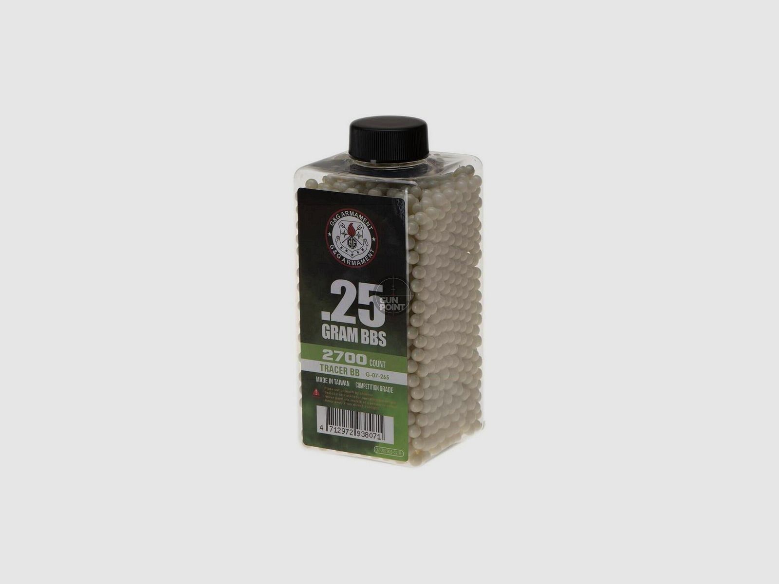 G&G 0.25g Tracer BBs 2700rds-Grn