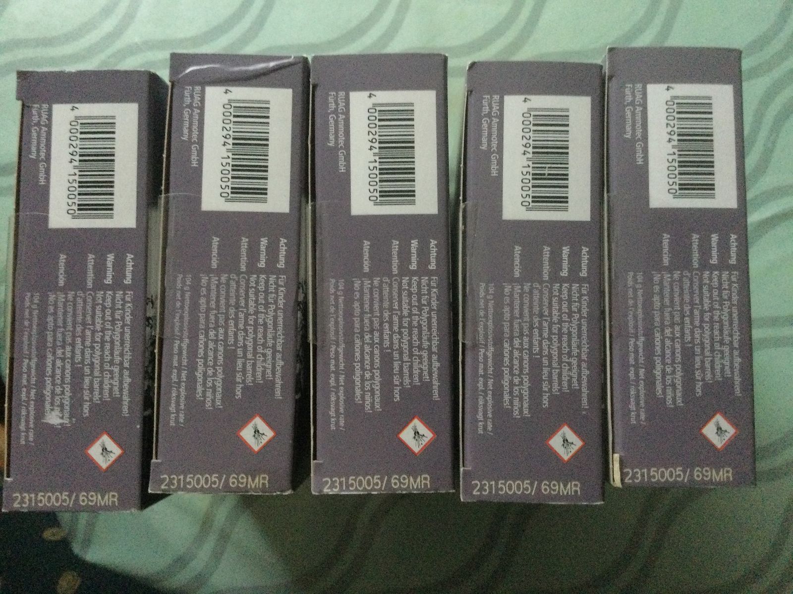 105 cartridges of Blaser CDP 8x68 S