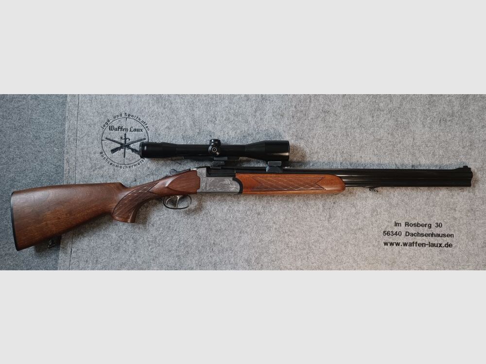 Fusil à deux coups IFFLI-Kettner avec lunette Schmidt & Bender 6x42