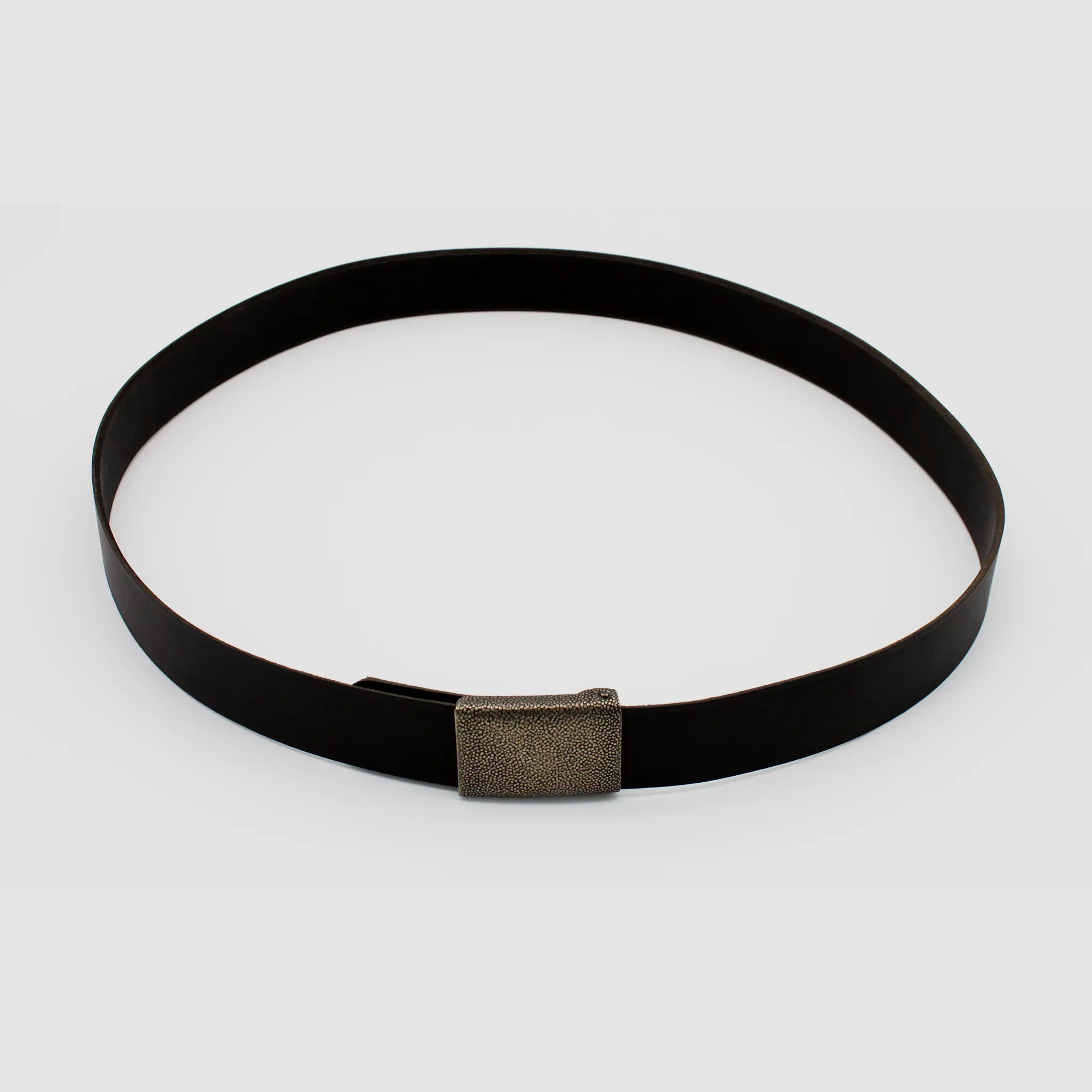 Heim Heim Hosengürtel Leder durchgefärbt 32 mm nach TL - 80 cm