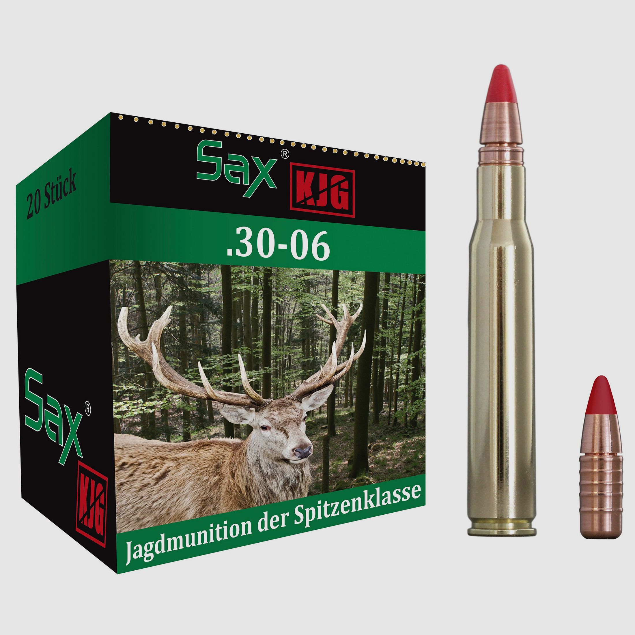 Sax rifle cartridges KJG-SR .30-06 Spr. 124 grains