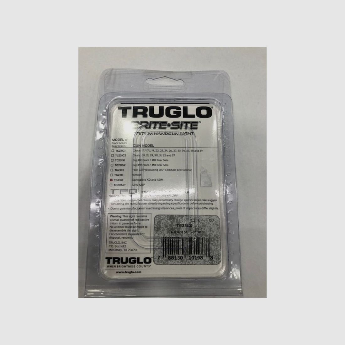 TRUGLO SET VISIERUNG HS XD XDM, Bild 2 von 2