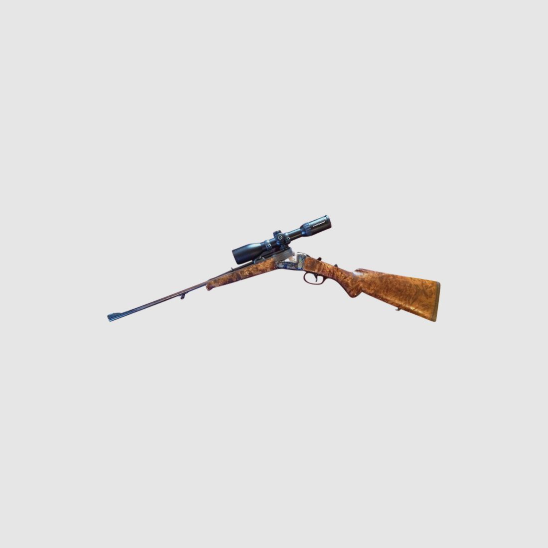 Rifle de cerrojo Adamy Suhl, cal. 5,6x52R con mira S&B
