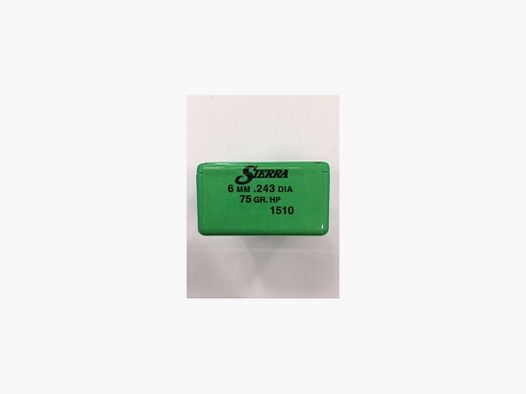SIERRA Geschosse Kal. 6 mm 75 gr