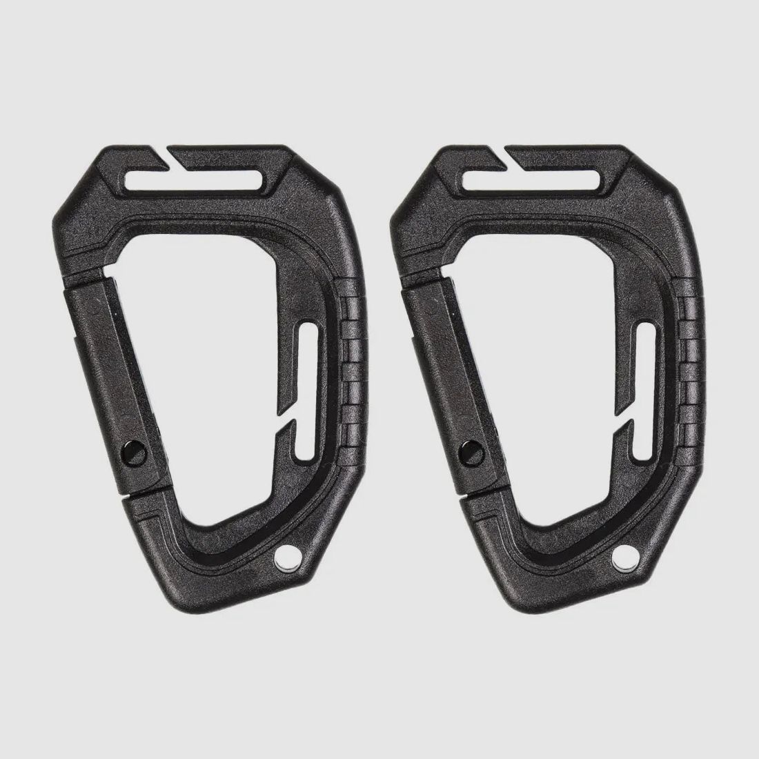 Mil-Tec Tactical Karabiner Molle schwarz 2er Pack