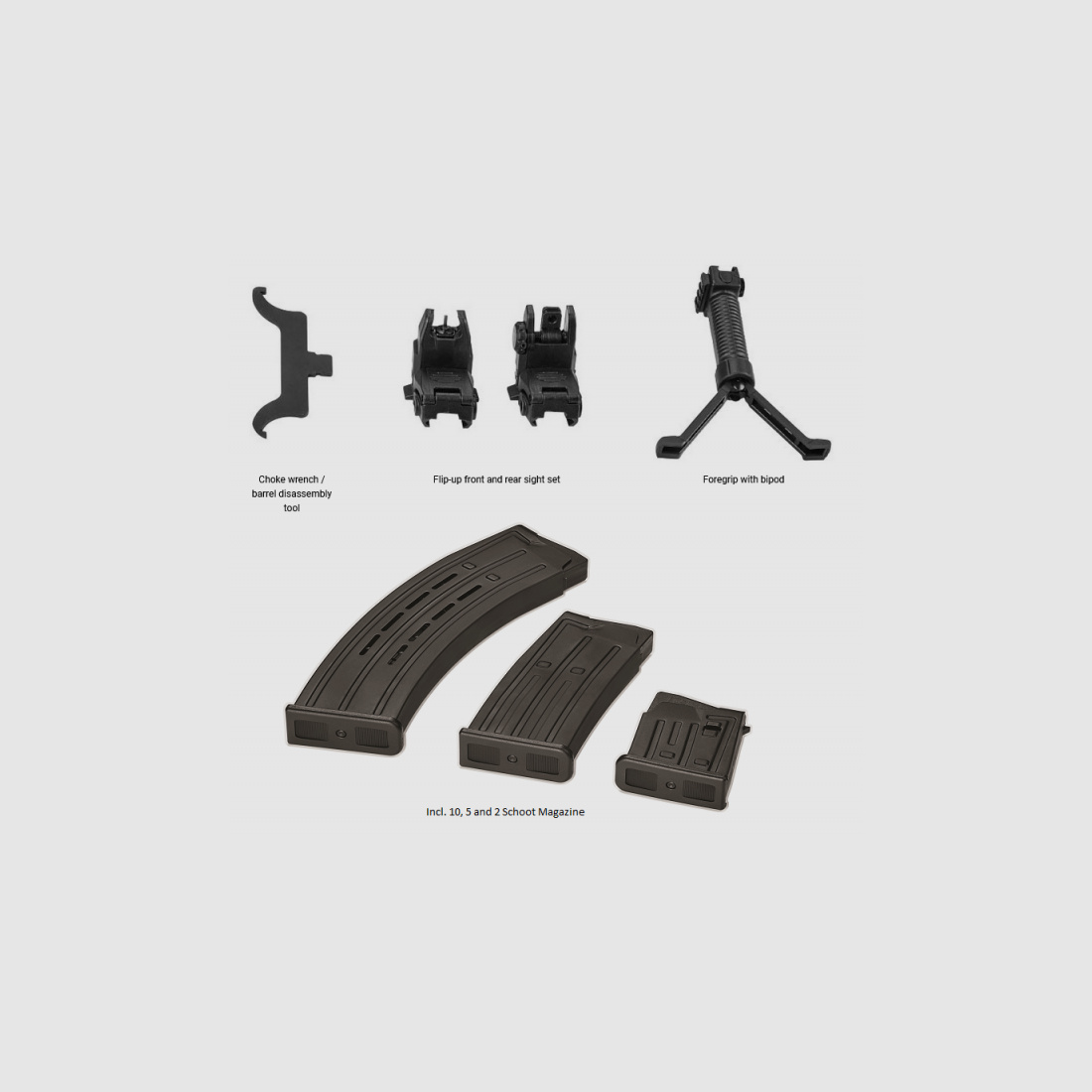 HATSAN ESCORT SDX12-TS Fusil Semi-Automatique Noir