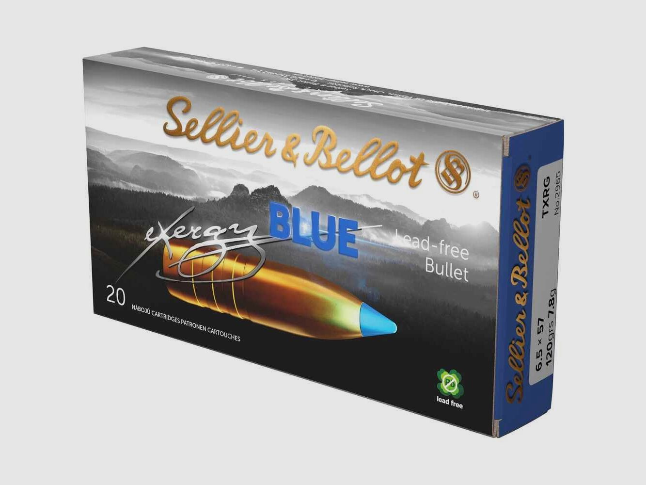 6.5x57 TXRG blue 7.8g/120grs. Sellier & Bellot