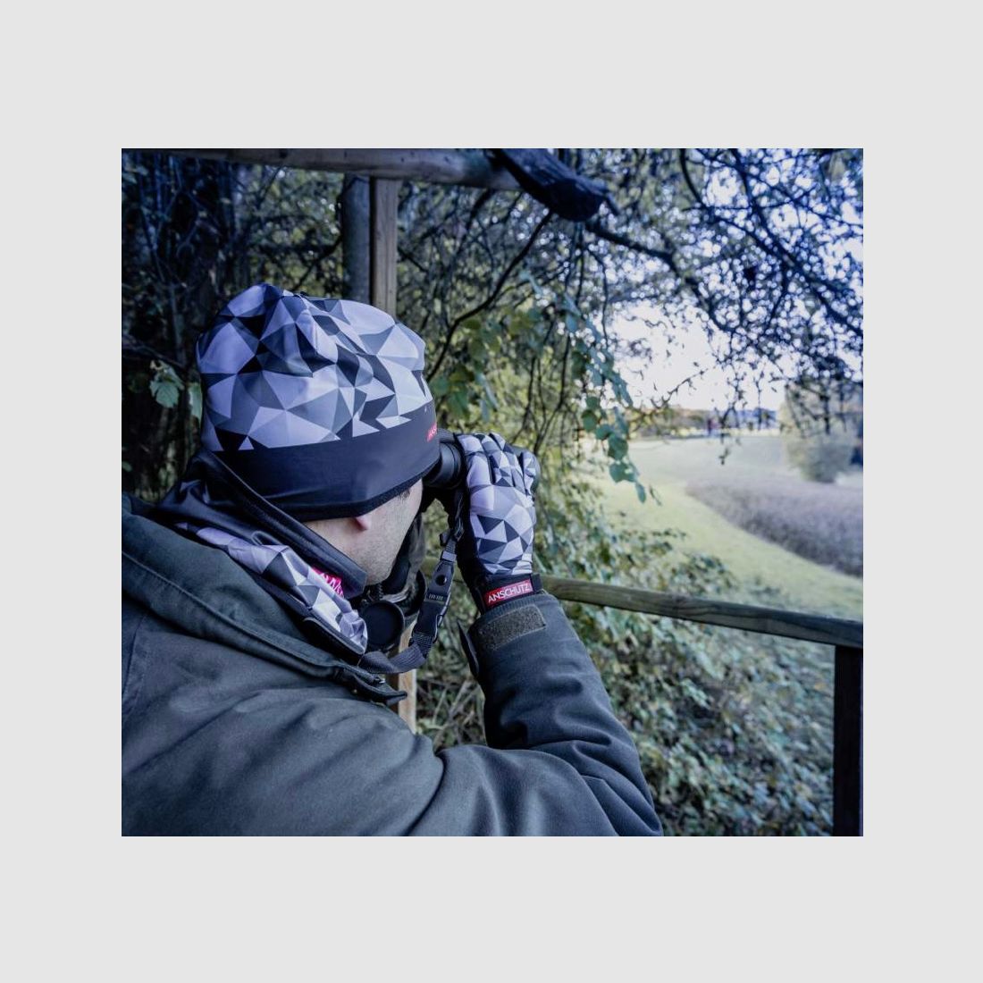 Anschütz 15502LXL cappello camouflage grigio taglia L/XL