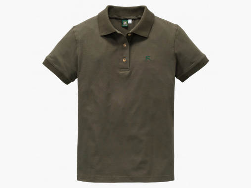 OS Trachten Dames Poloshirt met Geborduurd Hert | 2XL