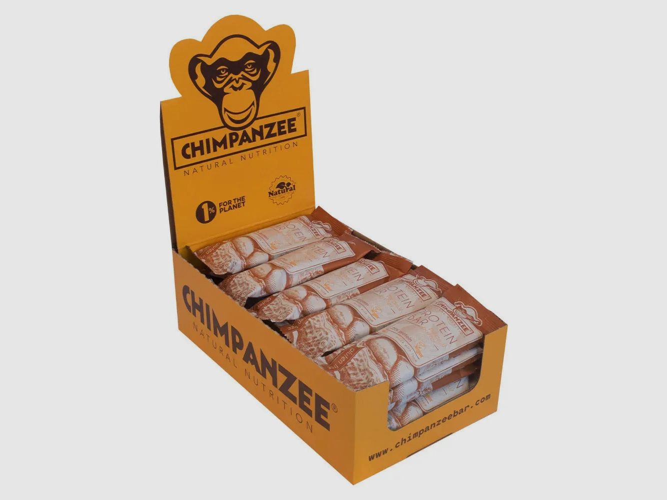 Chimpanzee Riegel Bio Protein Bar Erdnussbutter 20 Stück
