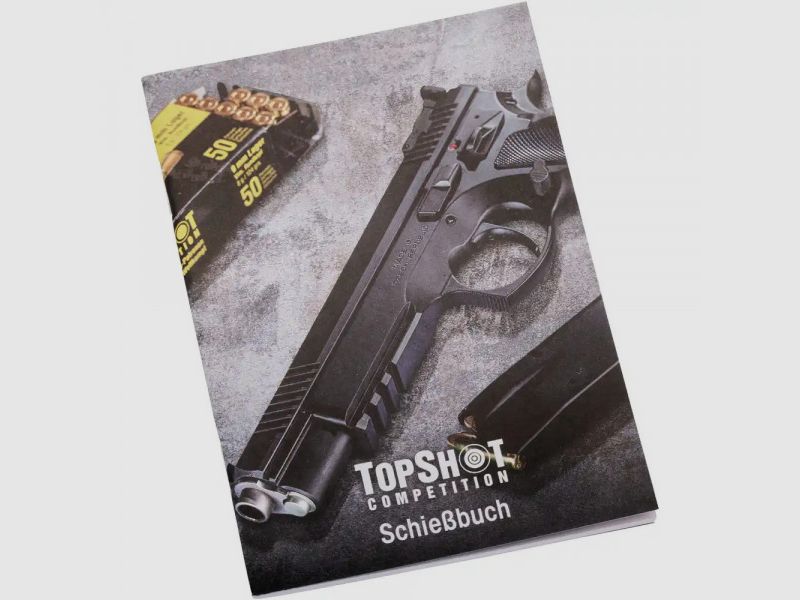 TOPSHOT SCHIEßBUCH FÜR SPORTSCHÜTZEN - 34 SEITEN