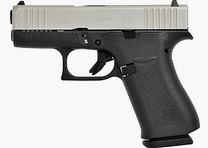 Glock Pistole G43X Silver Slide FS 9mm Luger 3.41″ / 87 mm 10+1, Subcompact Slimline