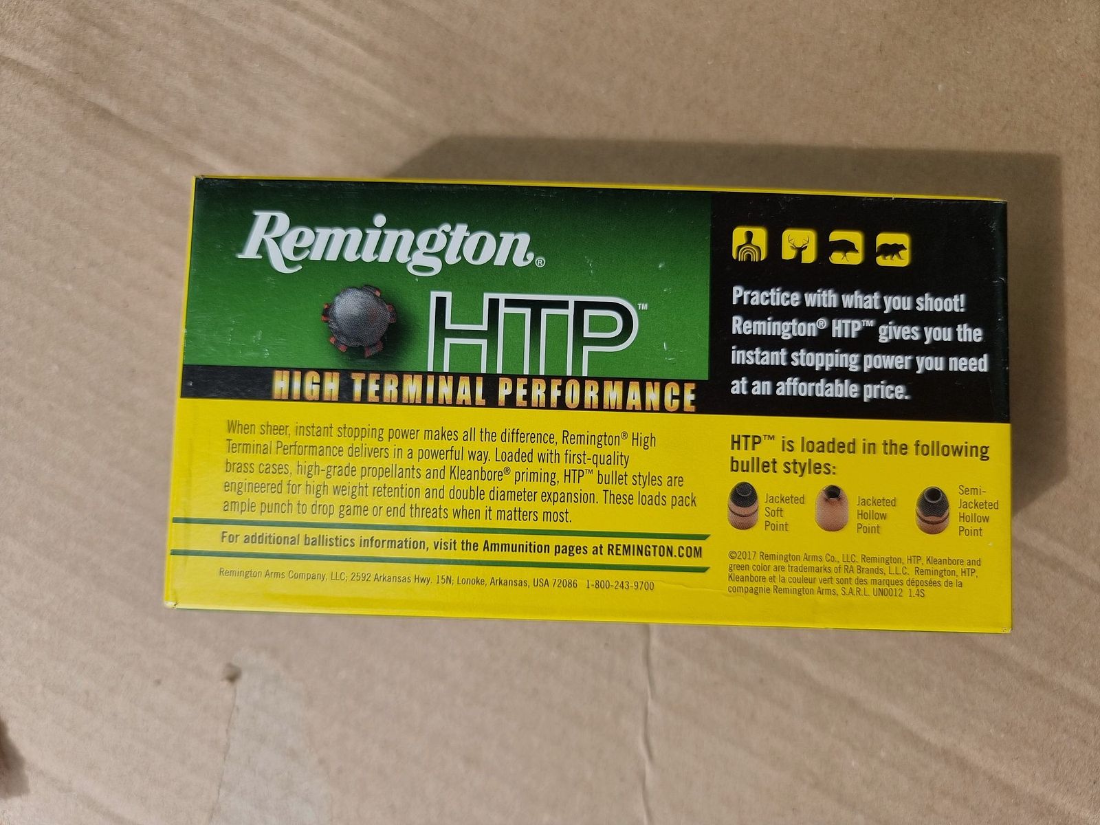 Munition .44 Magnum Remington HTP (High Termal Performance) - 240gr SJHP / TMHS - 836 Schuss