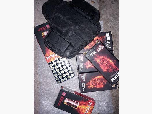 9mm pak munition und holster 