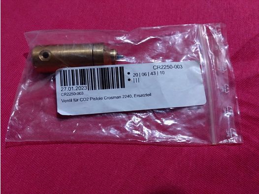 Ventil für CO2-Pistole Crosman 2240, Ersatzteil - NEU -