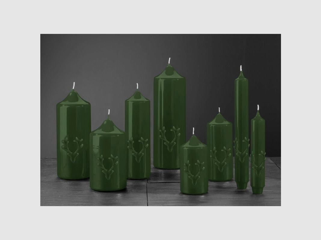 Engels Kerzen Gelackte Stab- oder Stumpkerze mit Geweih