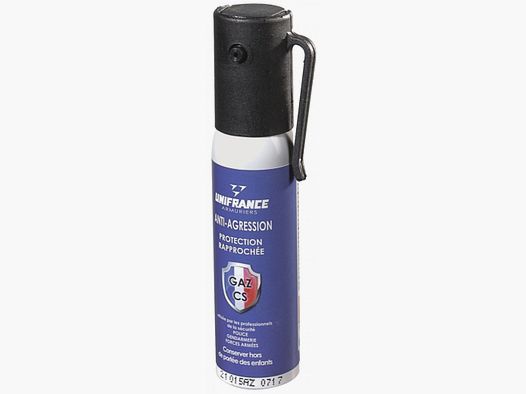 BOMBE UNIFRANCE AEROSOL GAZ CS 25ML