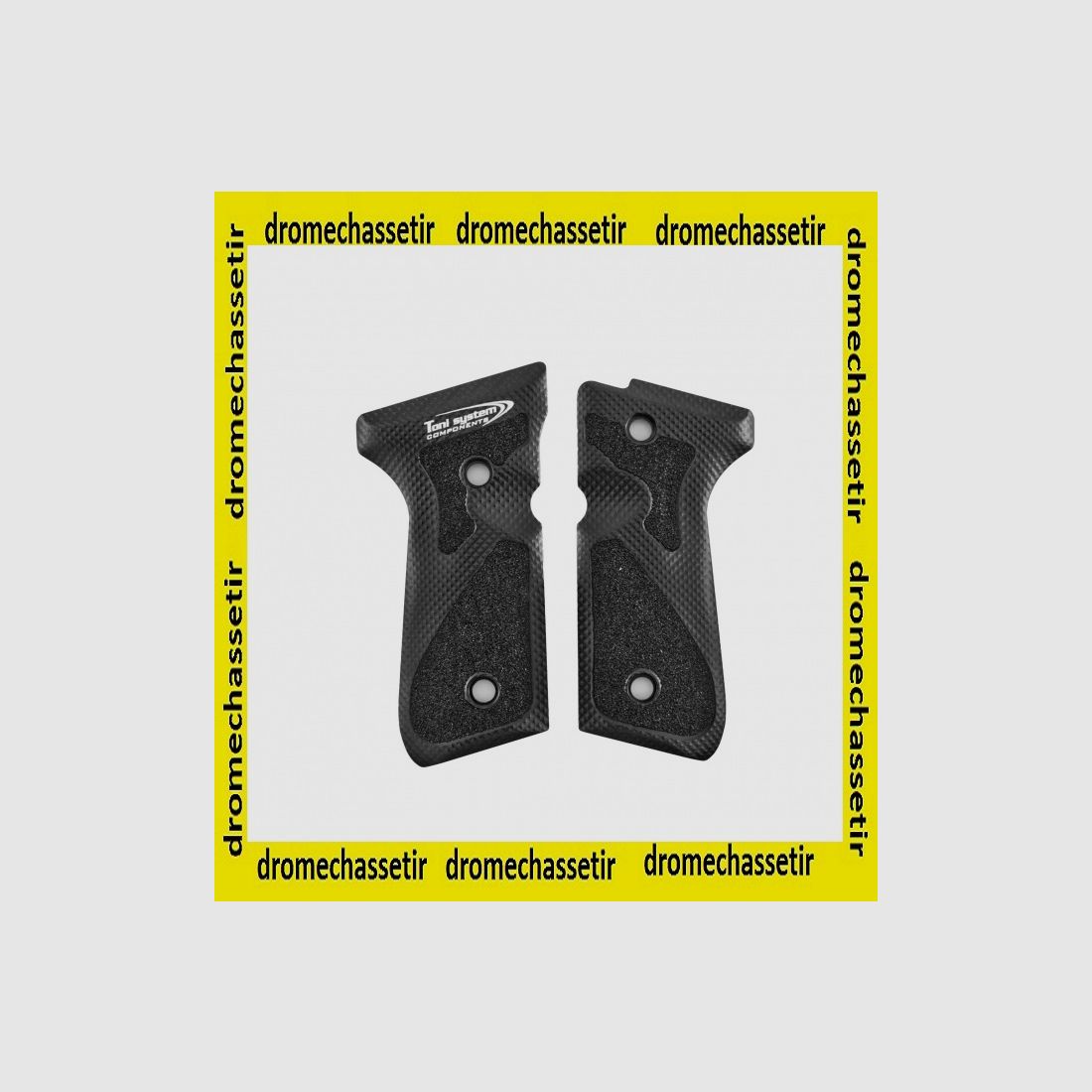 Paar 3D-Griffschalen für Beretta 92, 96 und 98 schwarz