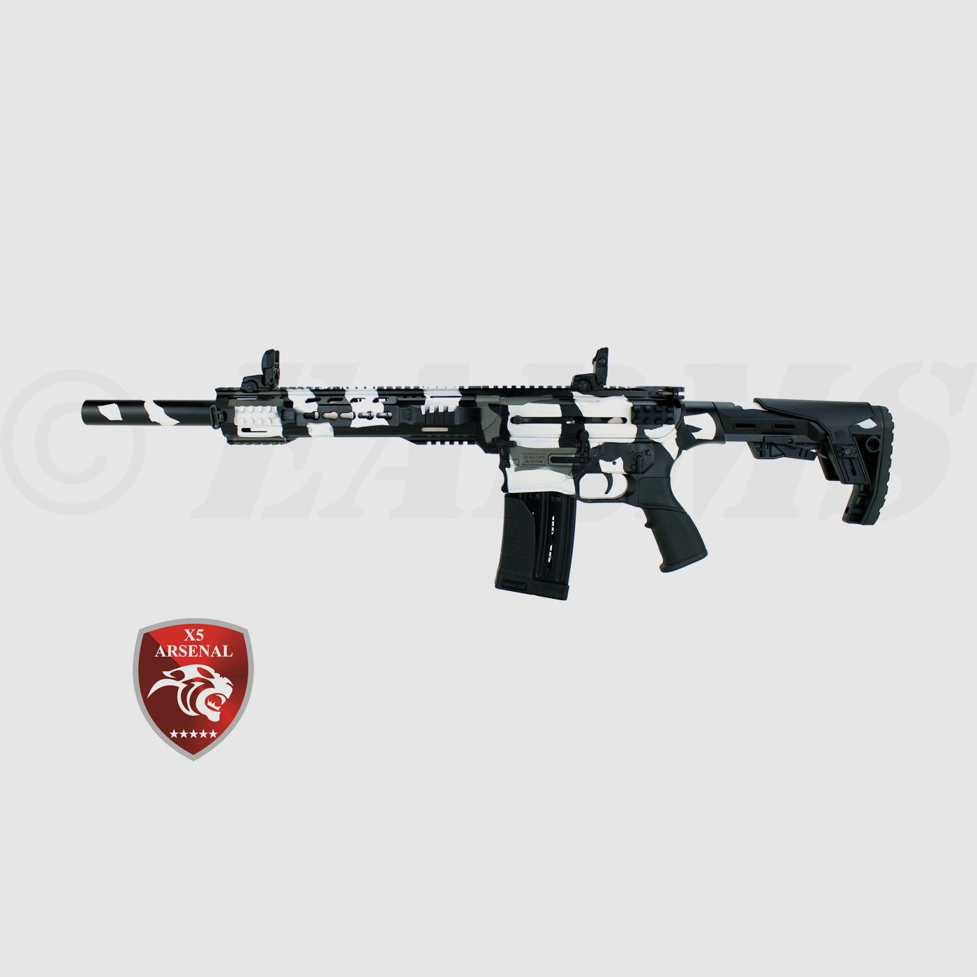 X5 ARSENAL AR-12T MILITARY SNOW CAMO 12/76