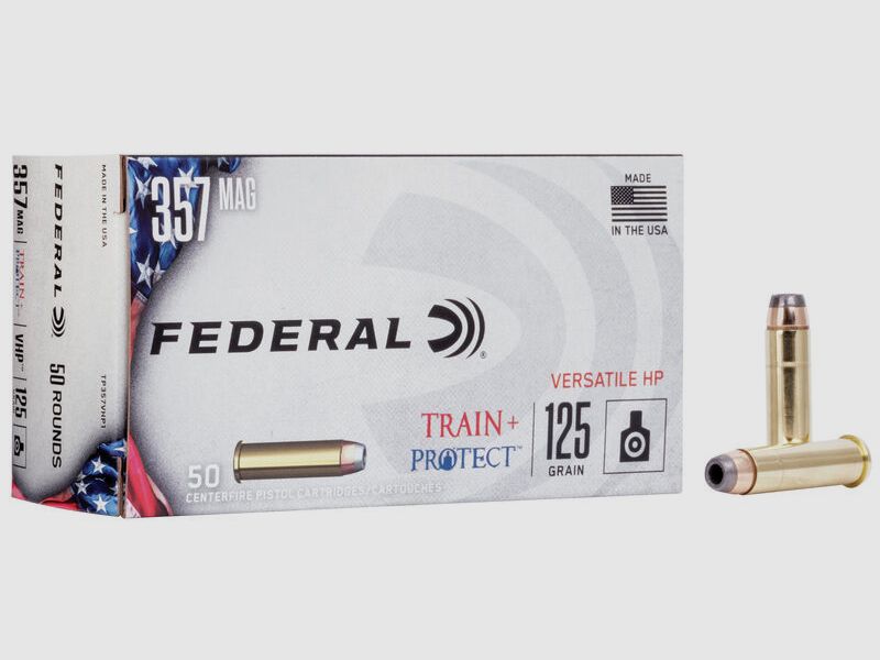 Federal Train+Project .357 Mag. 125GR VHP 50 cartucce