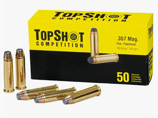 TopShot S&B	 TOPSHOT Competition .357 Magnum Teilmantel Flachkopf 10,2g/158grs.