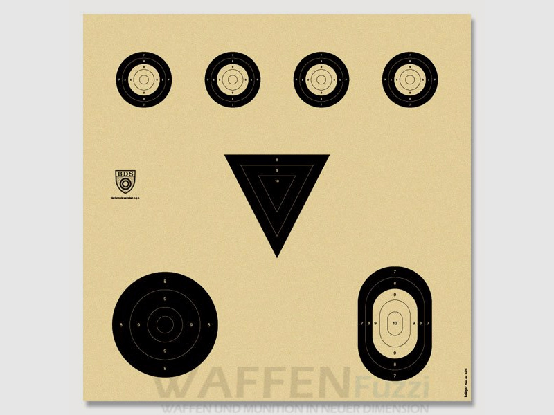 BDS Symbolscheibe Z6 mit 7 Scheibenbildern 55 x 52 cm 50 St.