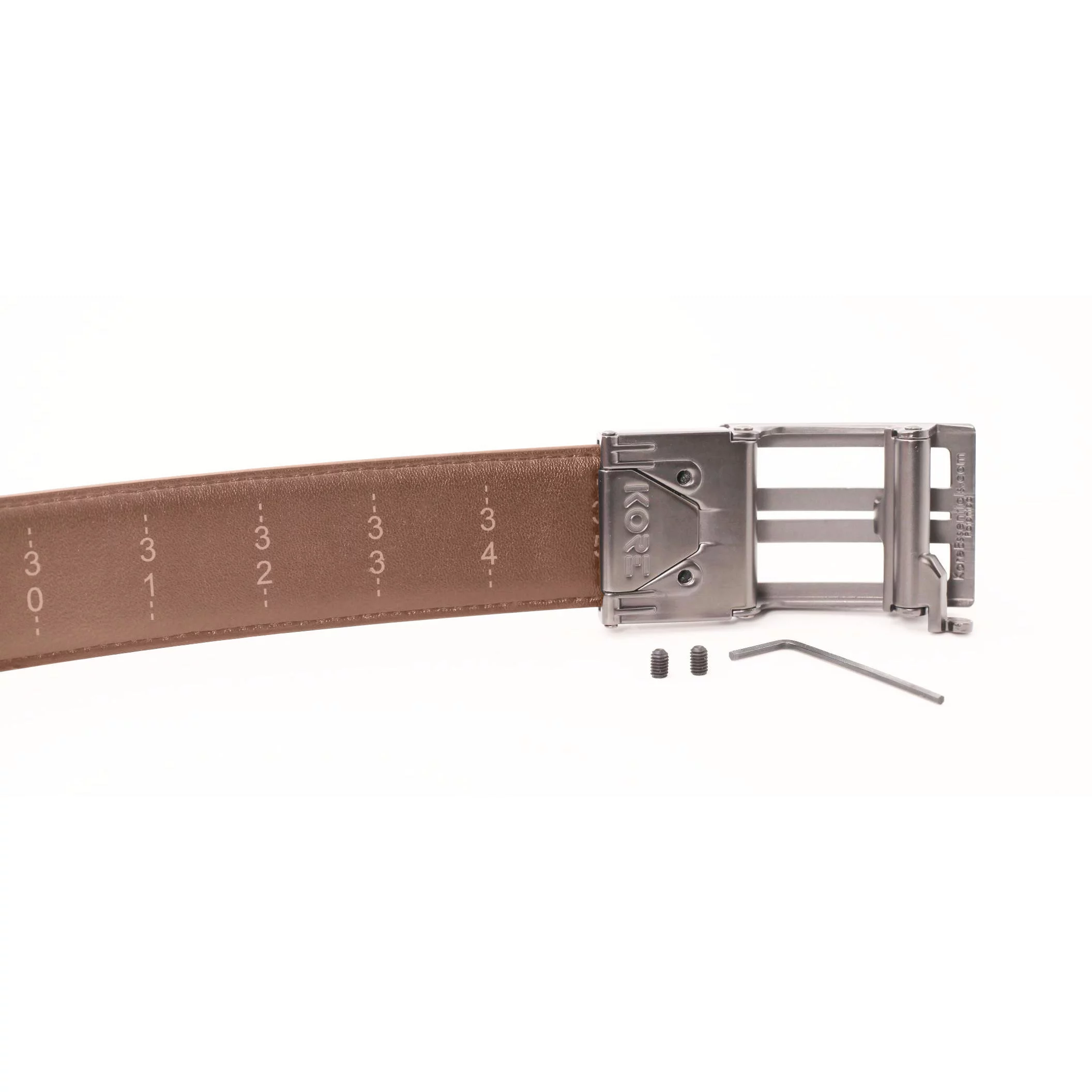 KORE Essentials X1 leren riem, lichtbruin, regular (X1GUNTAN), afbeelding 8 van 8