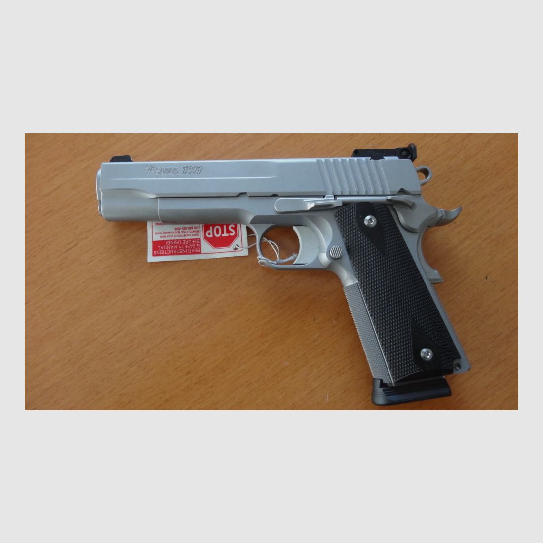 Sig Sauer	 SL-Pistole:Sig Sauer 1911 Stainless Target Cal. 45 ACP