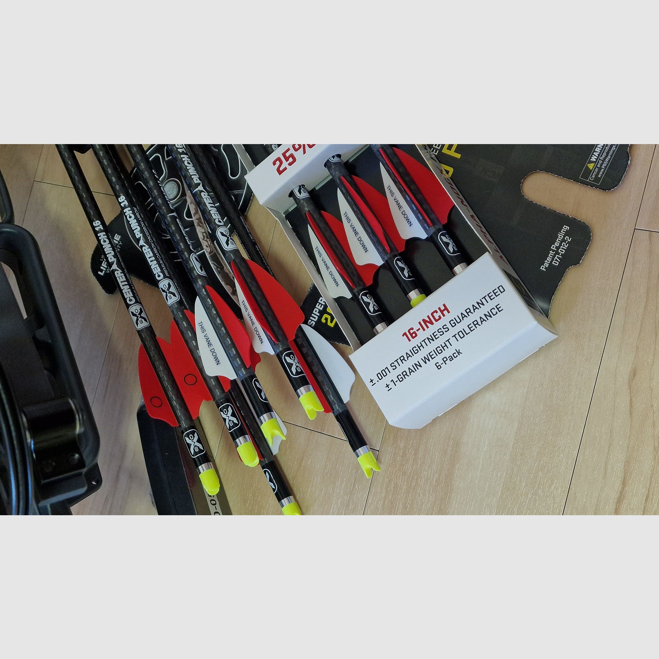 Tenpoint Havoc RS440 Grafito incluido mochila para arco de ballesta Halo HCS-20120 y 6 piezas de 16'' EVO-X Center Punch Premium flechas con Alpha-Nocks