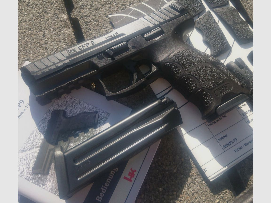 Heckler & Koch Pistole, Heckler & Koch SFP9-SF (Special Forces), 9x19; 9mm Para; 9mm Luger