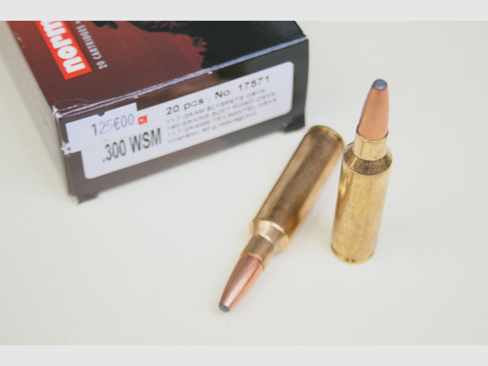 Scatola da 20 munizioni .300 Winchester Short Magnum [WSM] SP / 180gr – NORMA
