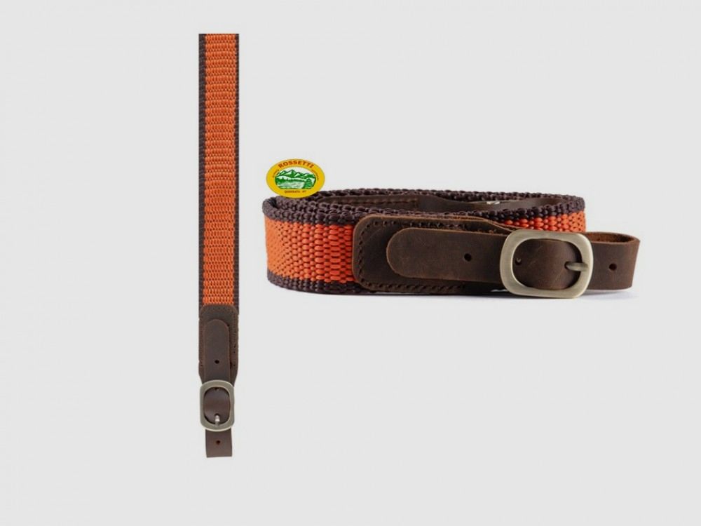 RSPORT rifle sling orange - nylon/leather