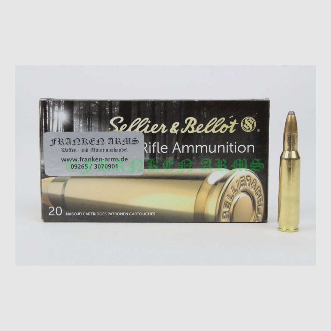 Sellier&Bellot .222 Rem. SP 50gr. 3,24g 20Stück Staffelpreise