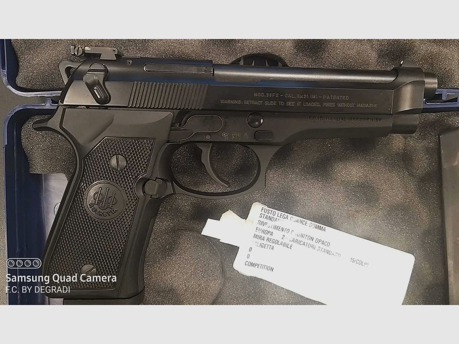BERETTA 98 FS SPORT 9×21, afbeelding 4 van 4
