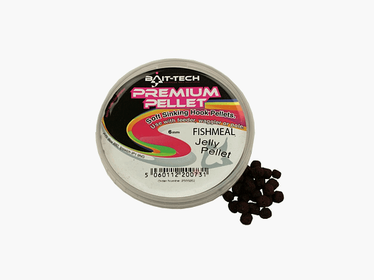 BAIT-TECH – PREMIUM PELLET MIĘKKIE OPADAJĄCE HAKOWE PELLETY 6MM PASZA RYBNA ŻELATYNOWE PELLET 150ml
