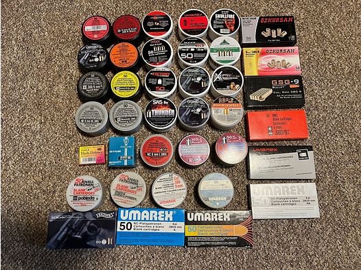 9mm RK blank cartridge collection