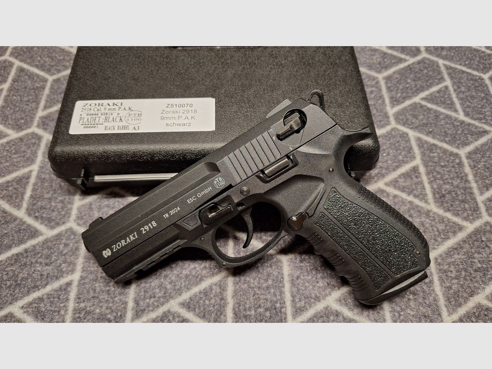 Zoraki 2918 SRS Pistole schwarz PTB1100 NEU!