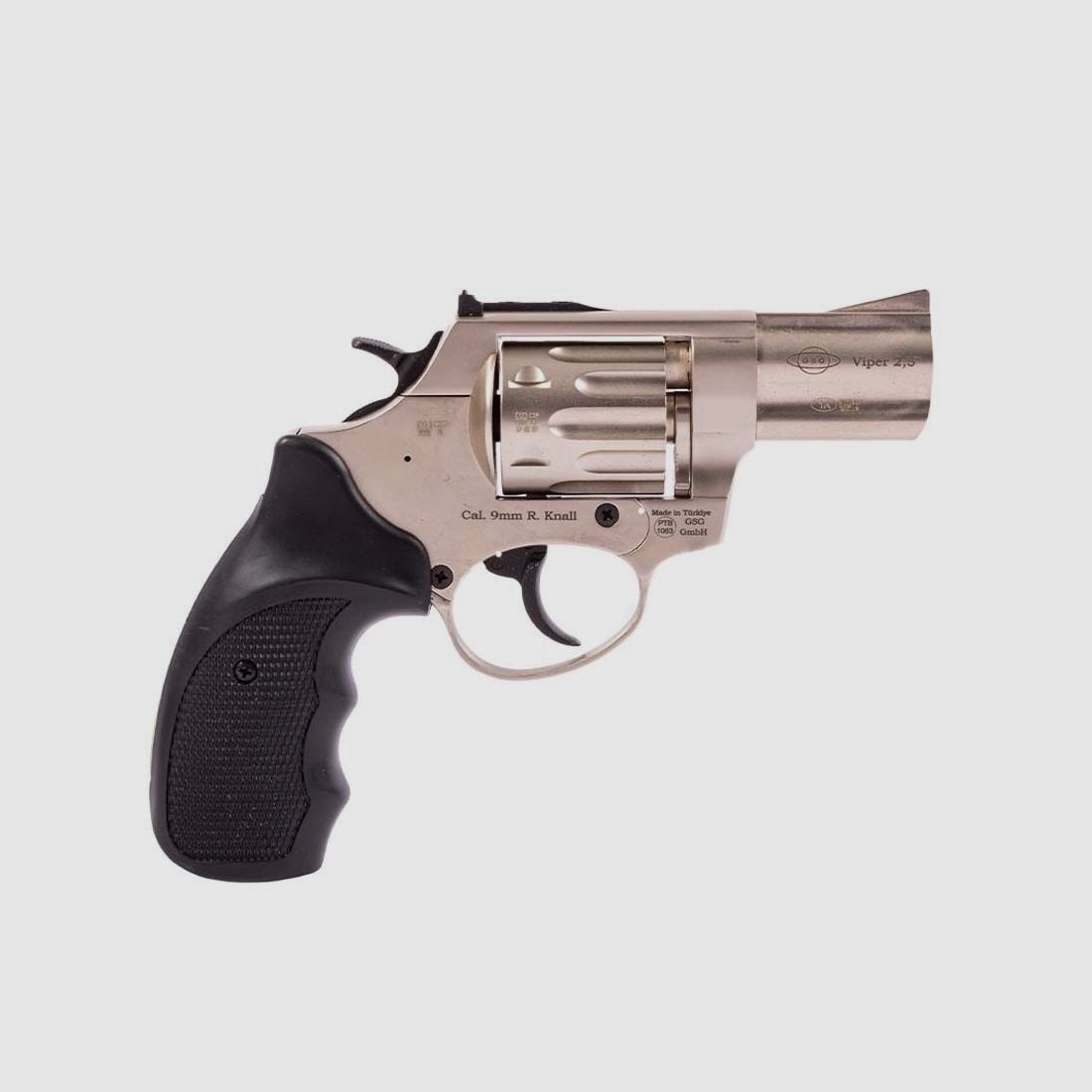 Ekol Viper 2,5 revólver de fogueo 9mm R.K. niquelado