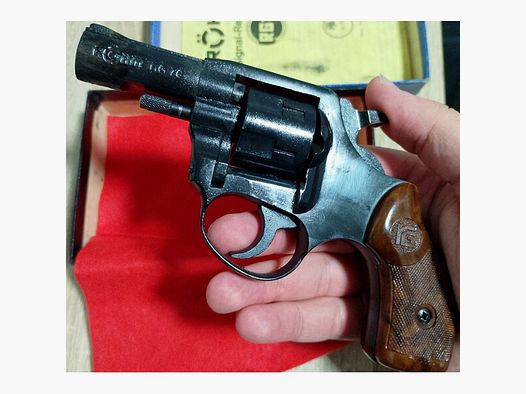 Röhm Schreckschuss - Revolver  RG 76 mit der PTB 140/2 im Kaliber 6 mm Flobert