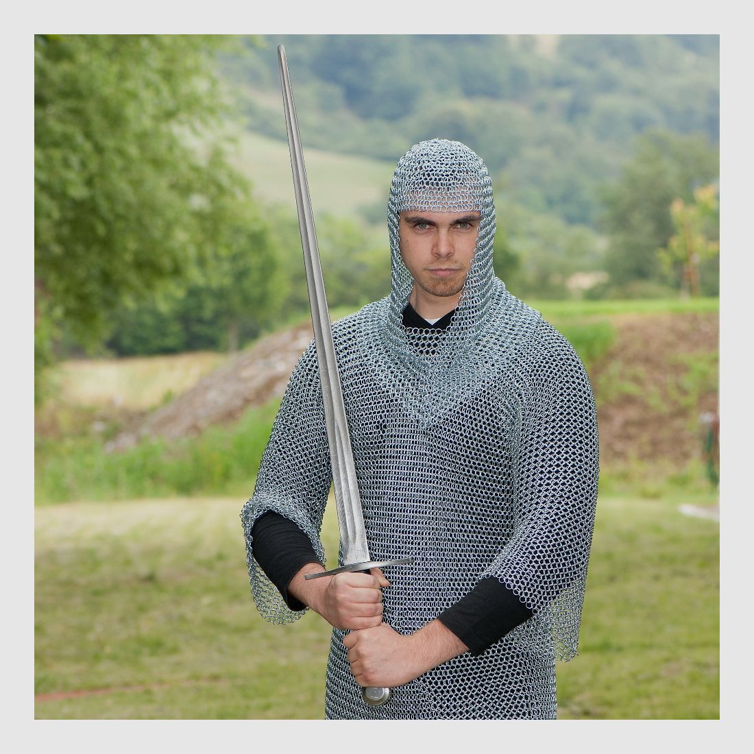Kettenhemd mit Kopfteil