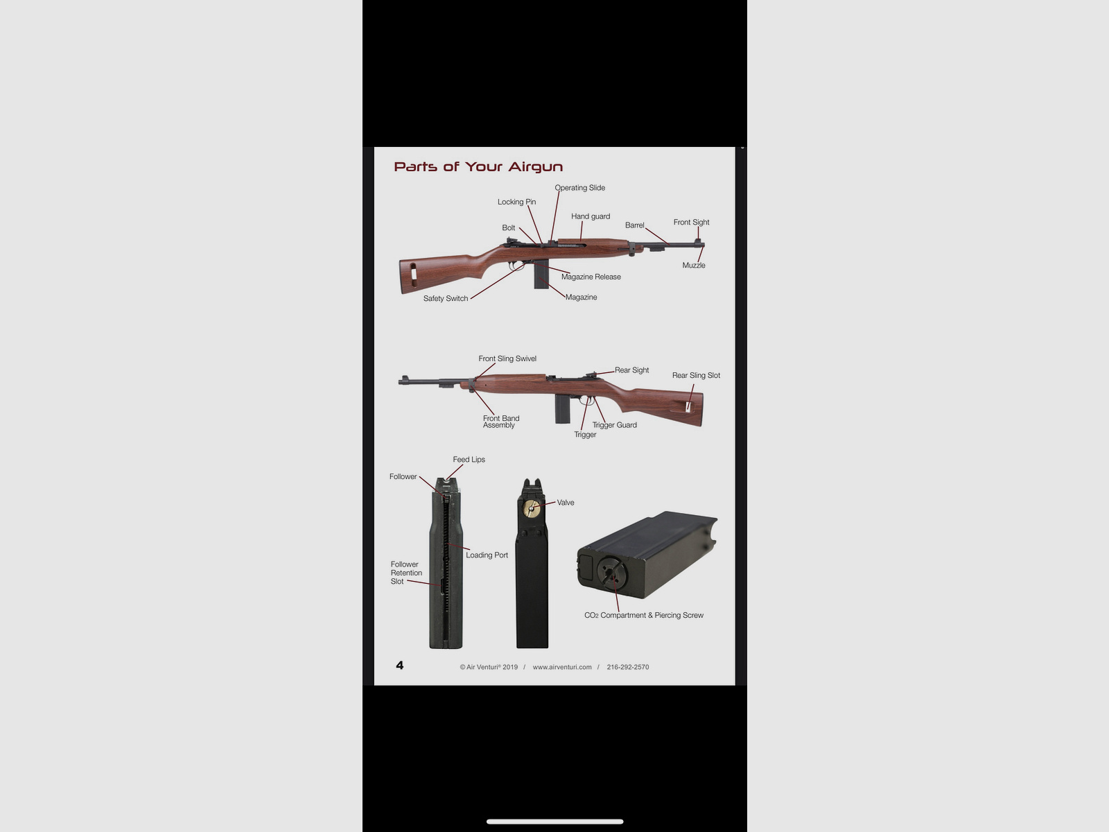 King Arms M1 Carbine Vollmetall Echtholz CO2 BlowBack 6mm BB