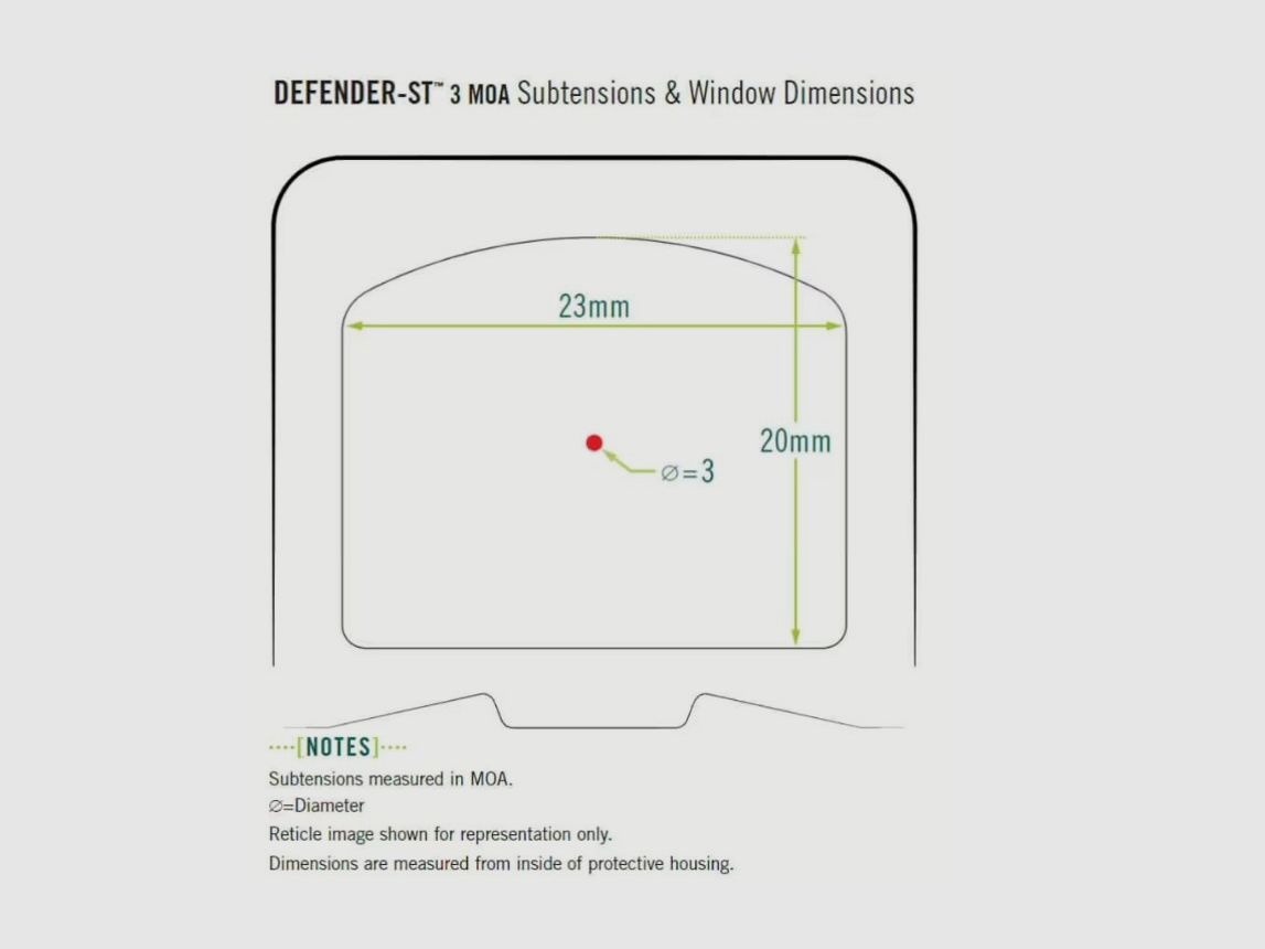 Vortex Defender ST Red Dot 3 MOA