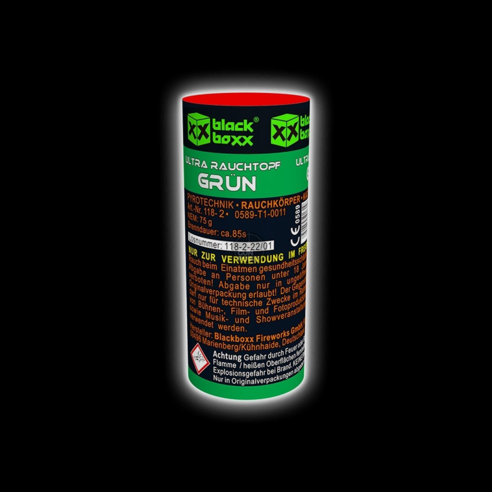 Blackboxx Ultra Smoke Pot 90 Sec. - Grn